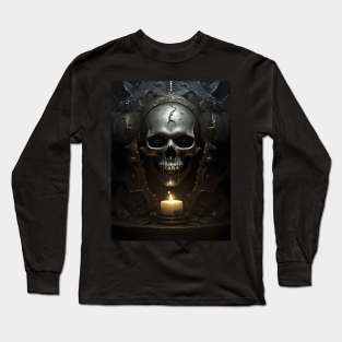 Glimmering Dread: Eerie Illumination Long Sleeve T-Shirt